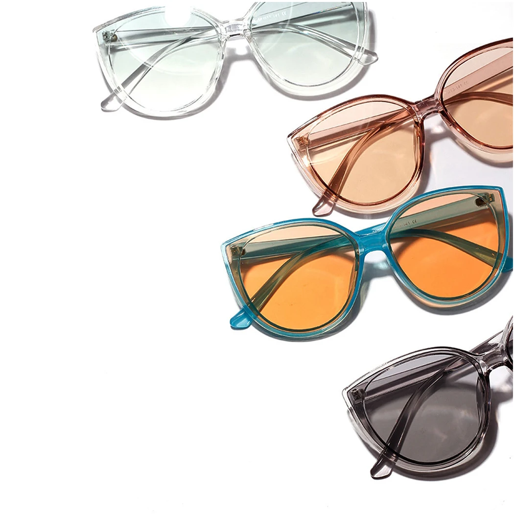 Солнцезащитные очки с прозрачной оправой Круглые для женщин и мужчин летние UV400