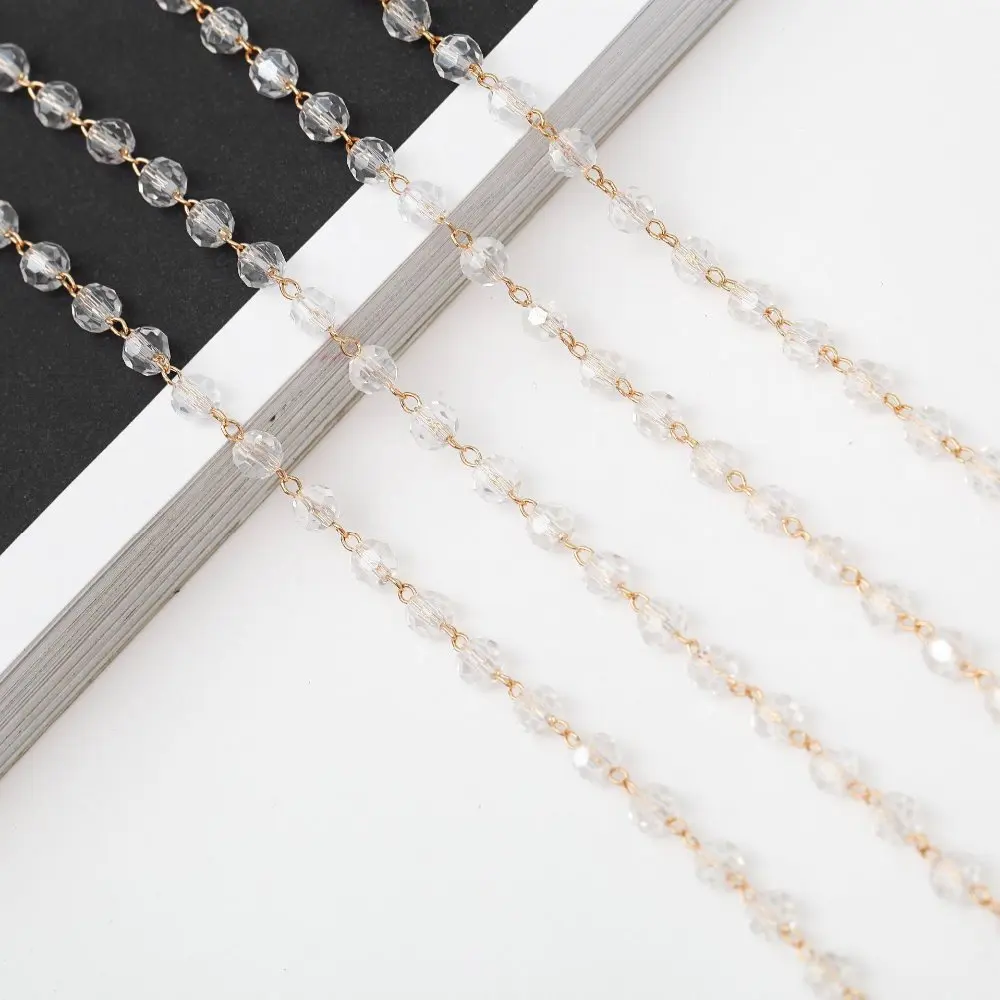 Элегантные солнцезащитные очки ручной работы 70 см ремешок ожерелье хрустальные