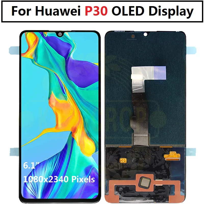Для Huawei P30 Pro ЖК LCD сенсорный экран с рамкой Digitizer Assembly VOG L09 L29 TL00 для P30Pro