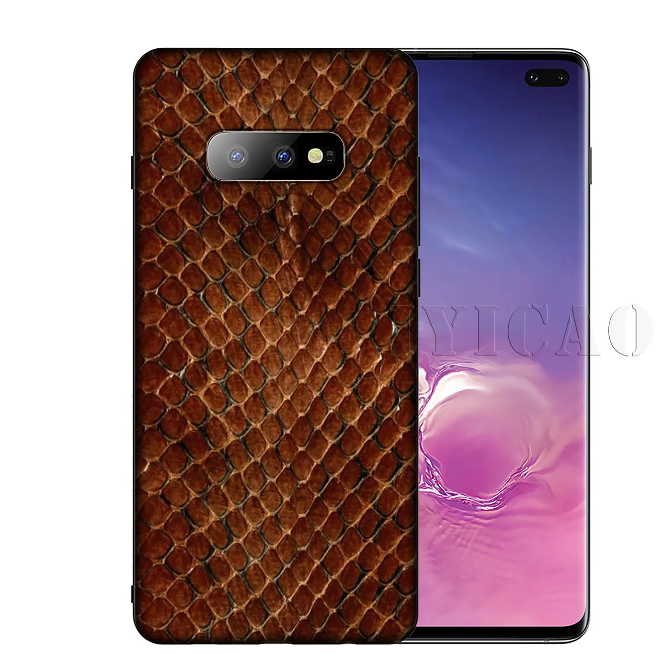 Snake Skin DIY Leopard Drawing Soft Silicone Phone Case for Samsung Galaxy S20 Ultra S10 Lite S9 S8 Plus S6 S7 Edge S10e |