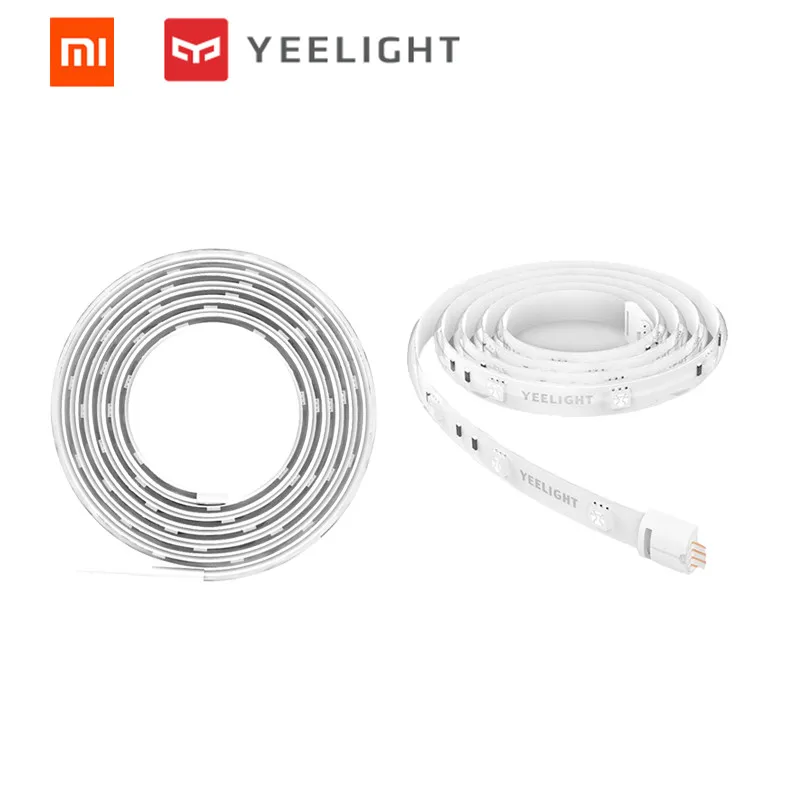 Xiaomi Yeelight умная световая полоса плюс 1 м Выдвижная светодиодная RGB цветная лента для работы Alexa Google Assistant Mi домашняя Автоматизация