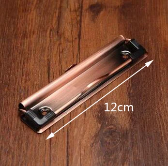 red bronze 12cm DIY меню журнал 10 мм/12 мм металлическая доска клип. Аксессуары для печатных досок - Цвет: red bronze 12cm