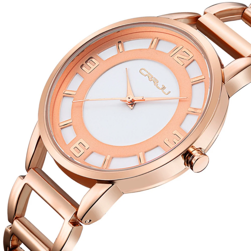 Бренд класса люкс розовое золото смотреть полностью из нержавеющей стали модные