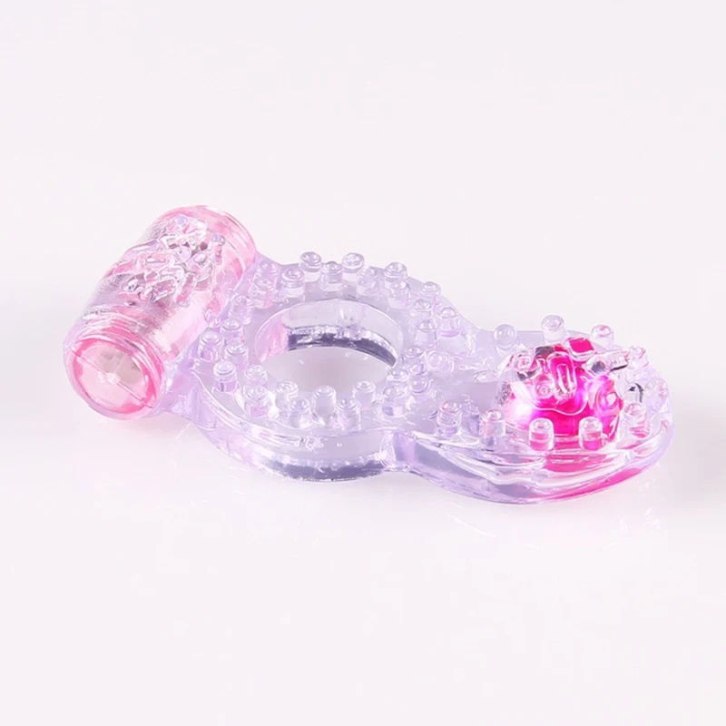 Butterfly Ring Stretchy Delay Penis Clit Dual Vibrating Cock Sex Toys Vibration Condom Vibrator Product | Красота и здоровье
