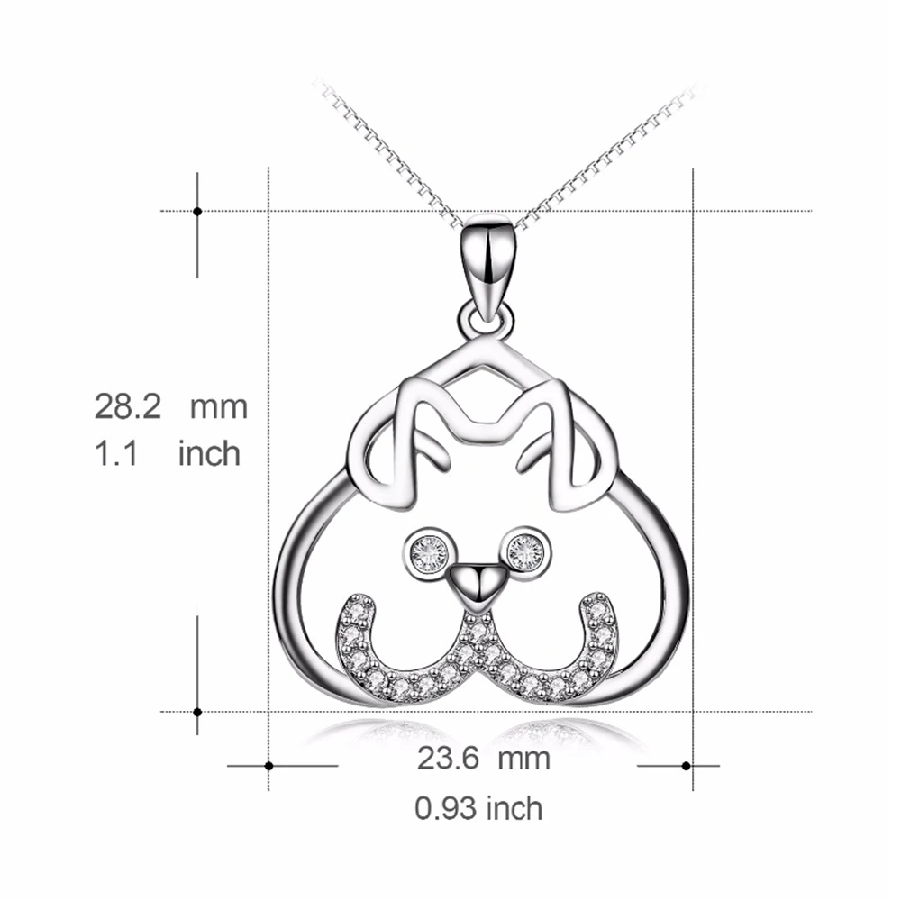 Женское колье чокер из серебра 925 пробы с подвеской в форме сердца|fashion jewelry|jewelry