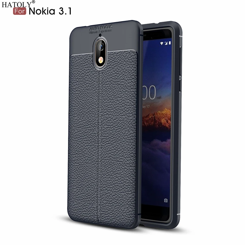 Hatoly чехол для Nokia 3 1 2018 узор из искусственной кожи грязные устойчивые мягкого