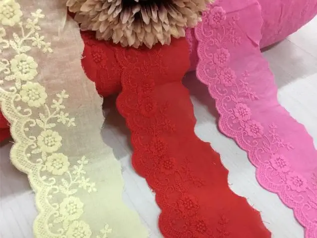 Кружевная отделка из 100% хлопка для рукоделия/костюма/ларпа/шитья ширина 7 см 2