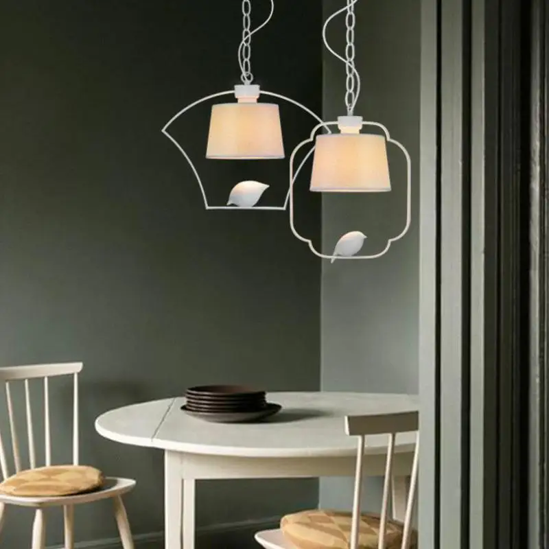 современная птица висит лампа бежевый оттенок Новый китайский стиль Спальня