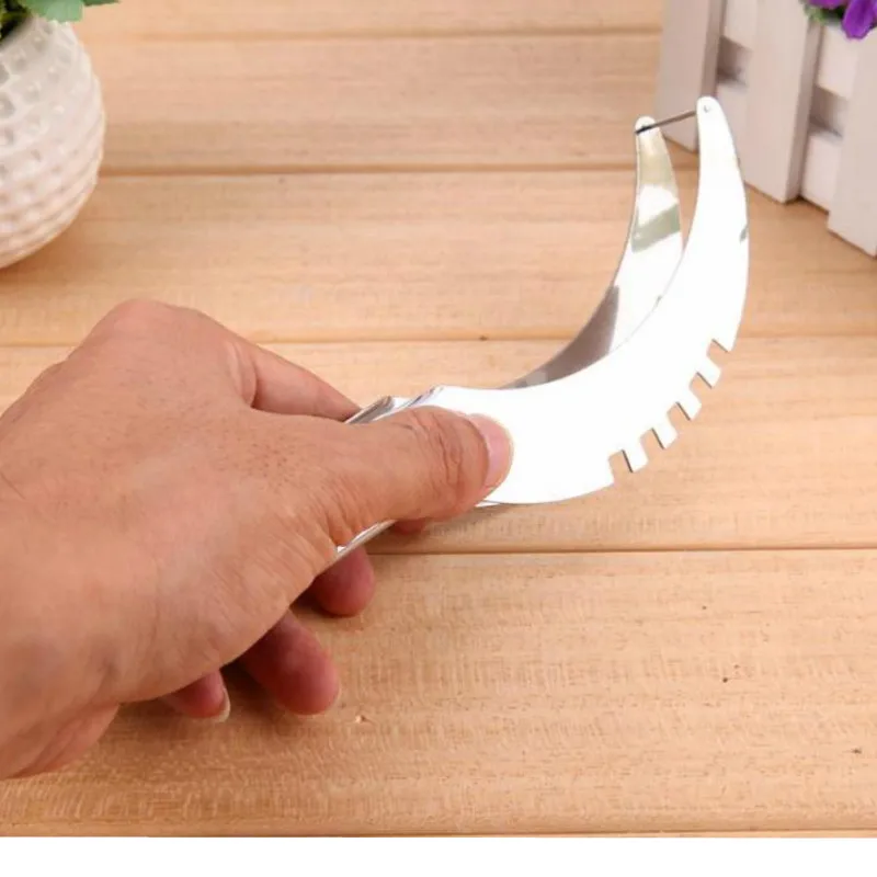 ECTIA Stainless Steel Watermelon Cutter Creative Fruit Tools Kitchen Cutting Accessories Clip Knife High Quality Slicers | Дом и сад