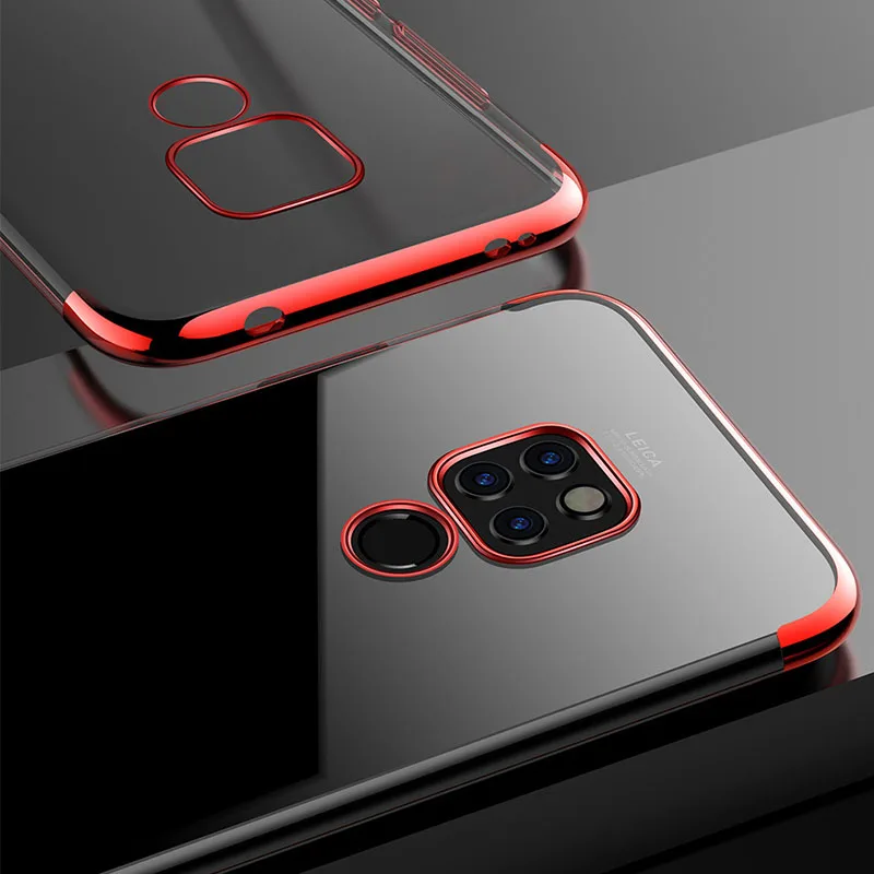 YueTuo luxury back phone cover coque case for huawei mate 10 lite 20 pro X 20X ultra thin silicone silicon soft tpu Accessories |