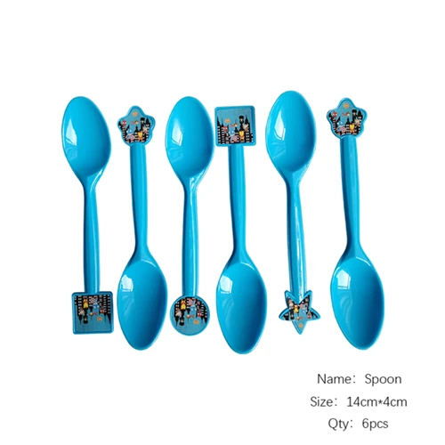Spoon 6pcs Мстители, Человек-паук, Железный человек, Супермен, детская одежда на день рождения, поставка украшений для вечеринок, детский набор для вечеринки на день рождения, принадлежности для мероприятий, Конфета - Цвет: Spoon 6pcs
