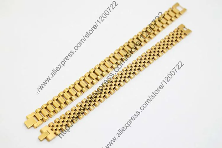 24K Gold Color Hiphop Watchband President Strap Crown Adjustable Bracelet Stainless Steel Large Solid Heavy Bangle | Украшения и