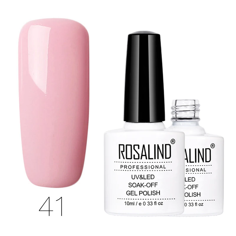 41 ROSALIND Гель-лак 1 шт. УФ-лак для ногтей Nagellak полуперманентный впитывающий Гель-лак для маникюра Гибридный Гвоздь Грунтовка Гель-лак для ногтей - Цвет: 41