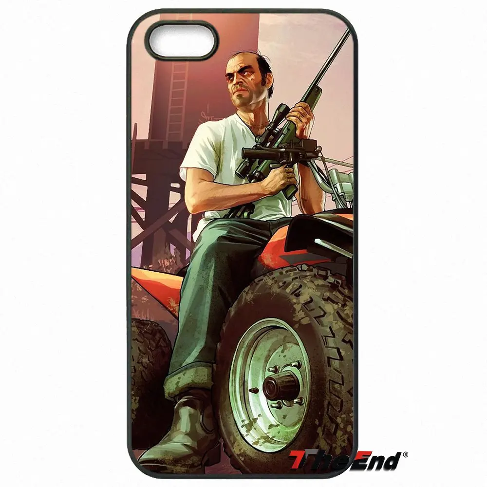 Чехол для телефона GTA San Andreas Grand Theft Auto 5 V iPhone X 4S 5C SE 6 6S 7 8 Plus Samsung Galaxy Core Prime Alpha|case for