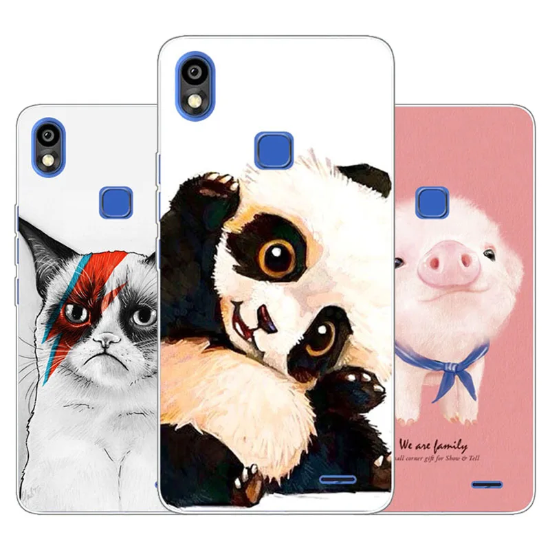 Infinix Smart 2 HD X609 Case Silicon panda cartoon Painting Soft TPU Back Cover for protect Phone cases |