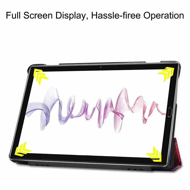 Painting Leather Case Cover stand smart folio magnet case for Huawei Mediapad M6 10.8 2019 tablet cover 10pcs/lot | Компьютеры и офис