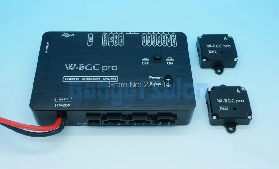 W BGC PRO высокий ток AlexMos 3 оси 32 бит бесщеточный карданный контроллер и 2x IMU|brushless gimbal