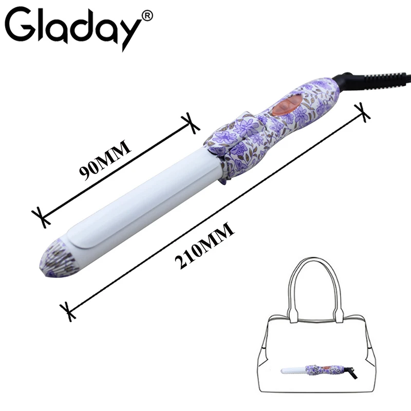 Gladay высокое качество мини бигуди для волос портативные керамические Модные 2 в 1