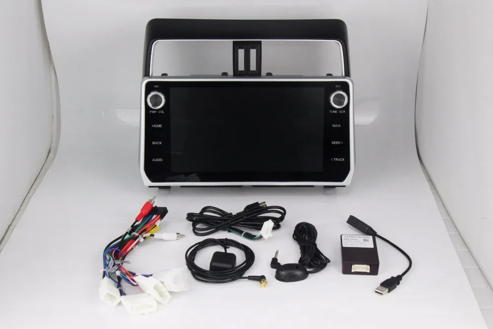 

10" Android Car Multimedia Stereo GPS Navigation DVD Radio Audio Sat Nav Head Unit for Toyota Land Cruiser Prado 2017 2018 2019