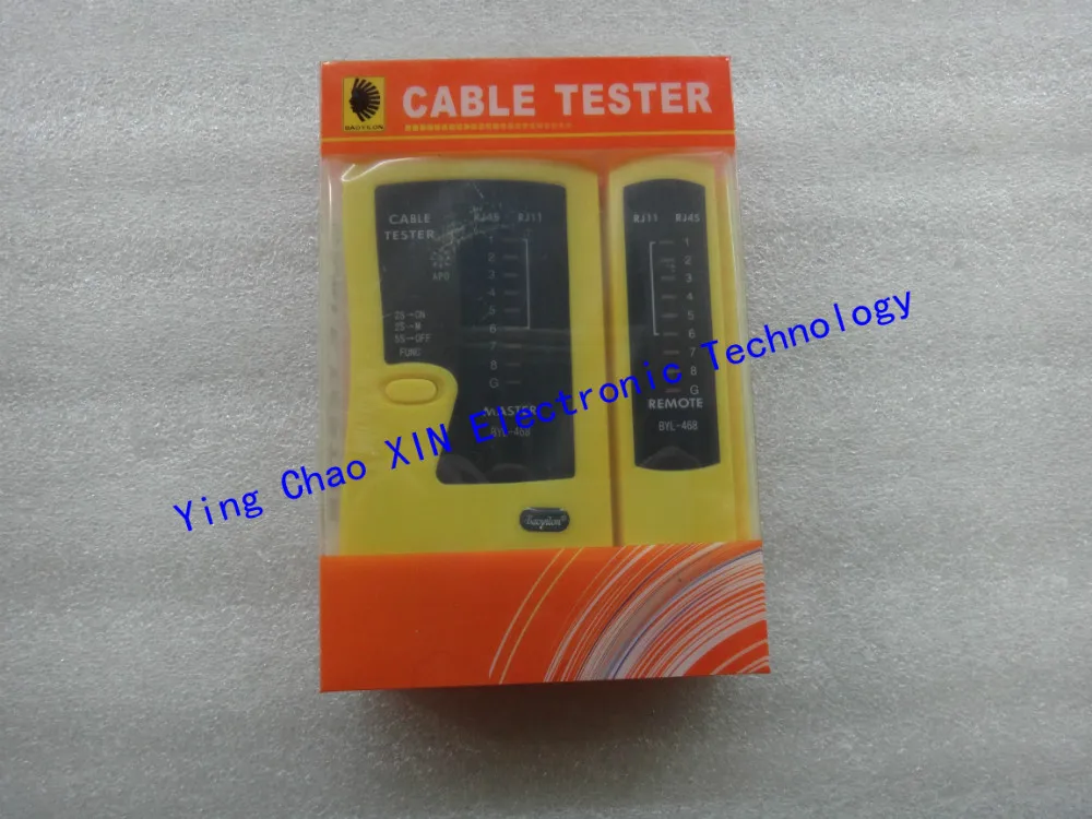 

2016year NEW BYL-468 Network Lan Cable Tester Cat 5 / Cat 5e / Cat 6 / UTP cables with RJ-11 & RJ-45 50PCS/LOT DHL Free shipping