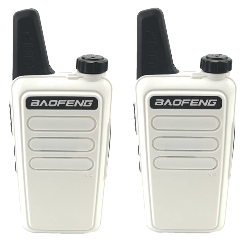 White pair 2 шт. Baofeng BF-R5 мини-рация детская игрушка 2 способ радио 400-470 МГц УВЧ СВ радиостанция PTT КВ трансивер PMR Wln KD-C1 Takie Walkie - Цвет: White pair