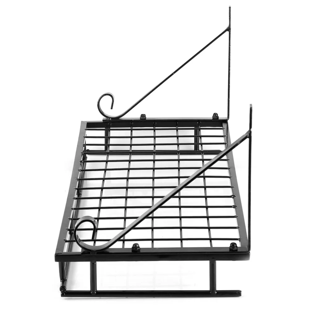 Подвесная сковорода полка для кухонной утвари настенный с 10 крючками держатель