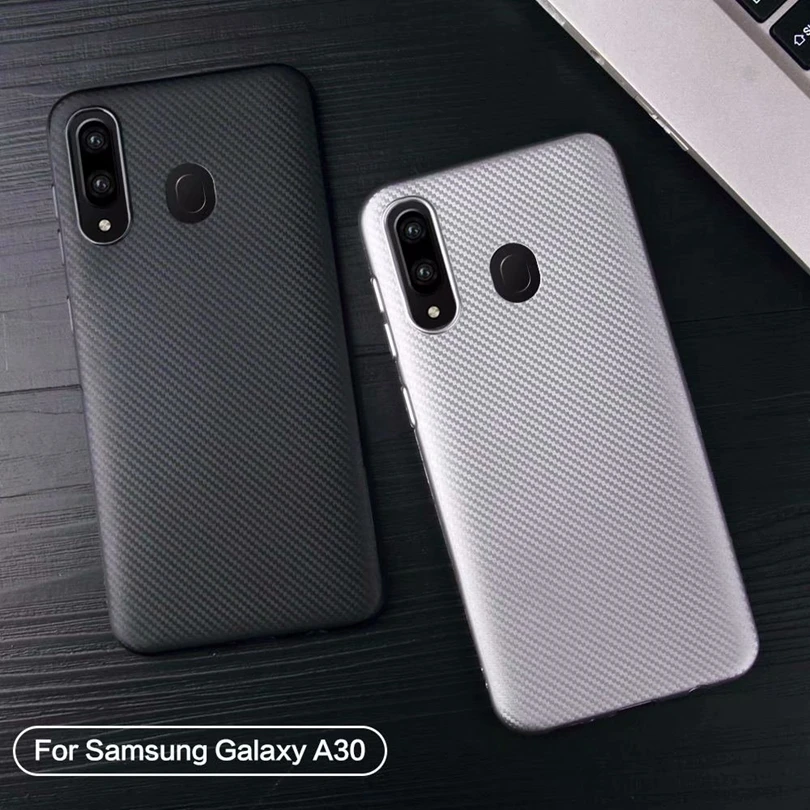 Для Samsung Galaxy A30/A 30 чехол из углеродного волокна жесткого ТПУ мягкий резиновый