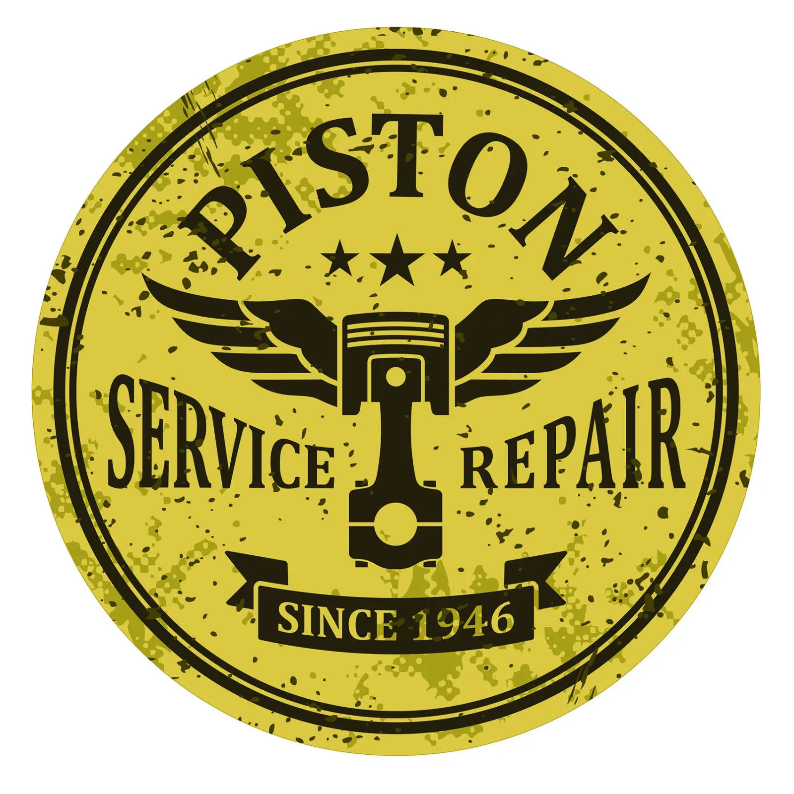 

Piston Old School Pegatinas Pegatinas Bobber LAmina Cafe Racer Retro