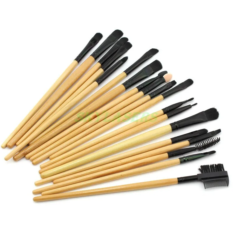 24 шт. набор косметических кистей для макияжа из бирливуда румян и теней век с