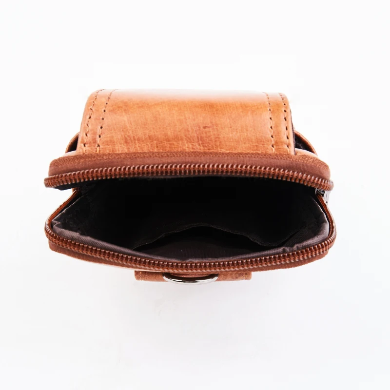 Забавная поясная сумка из натуральной кожи на бедро кошелек в деловом стиле для