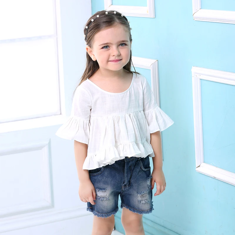 Summer Girls Clothing Sets 2018 New Fashion Active girl Children's Cartoon Print Sweatshirts + Pants Suit | Детская одежда и