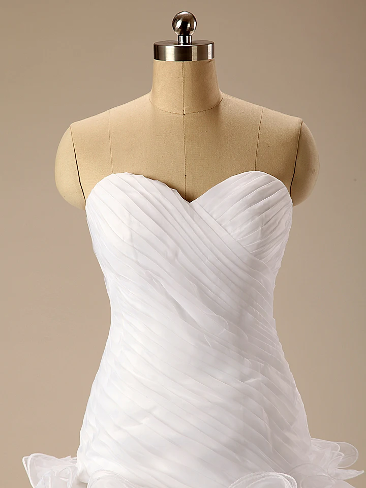 Женское фатиновое длинное свадебное платье с рюшами и для невесты Vestido De