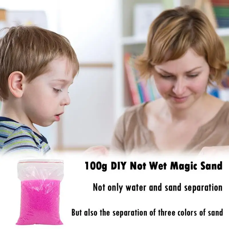 100 г/пакет DIY не влажный волшебный песок вода моделирование ручной работы игрушка