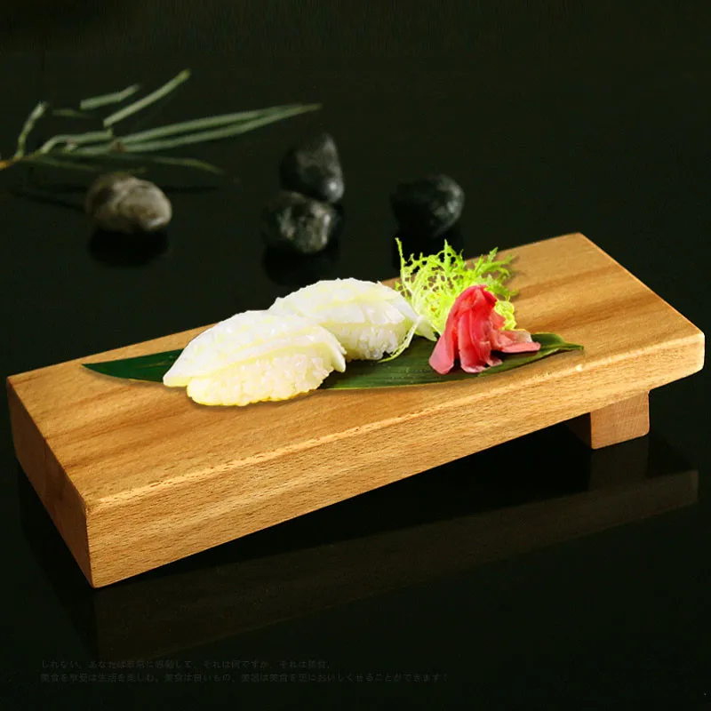 Креативная длинная полоска для суши посуда кухни деревянный поднос десертная