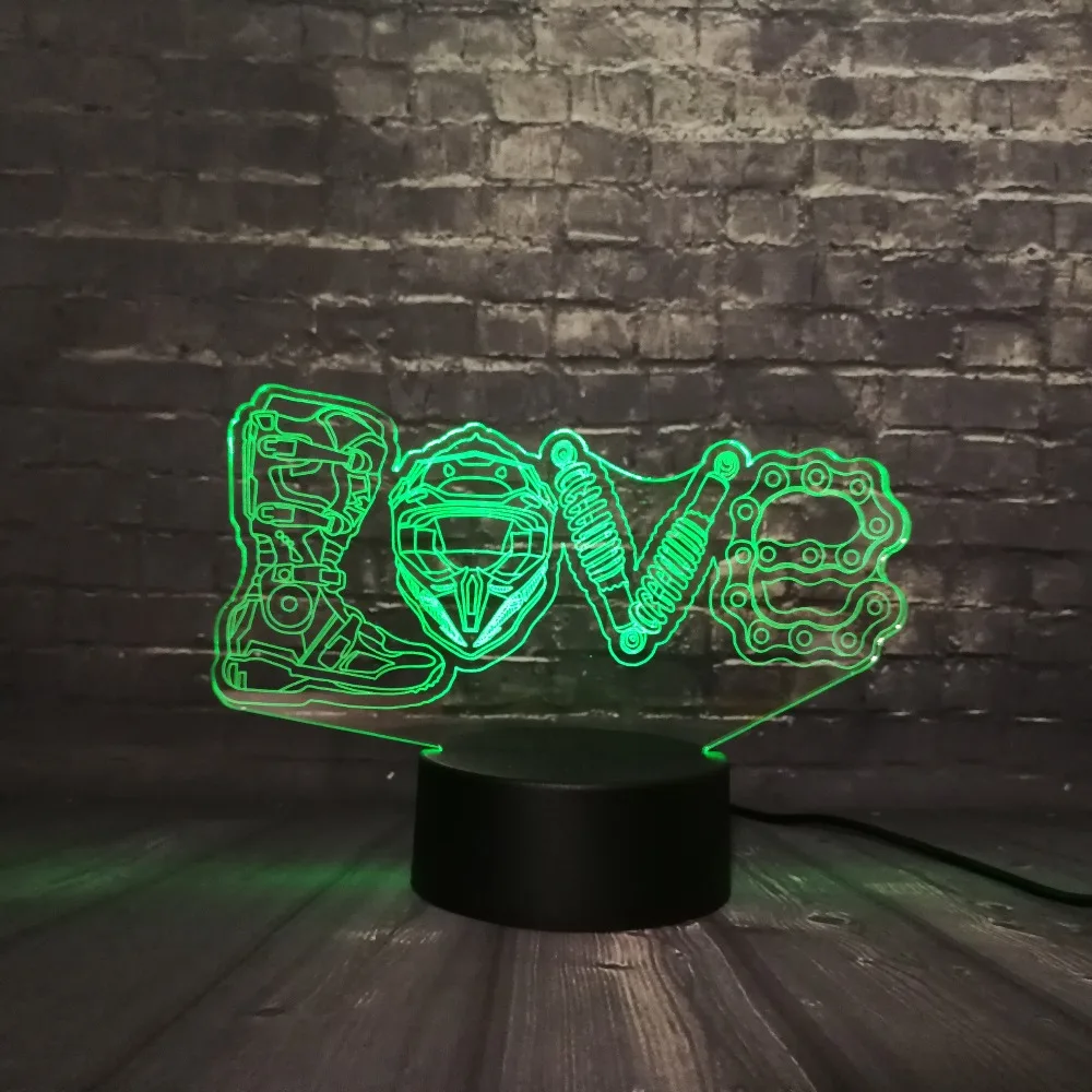 Новый 3D светодиодный ночник настольная Лава Lampara RGB 7 цветов меняющая любовь обувь