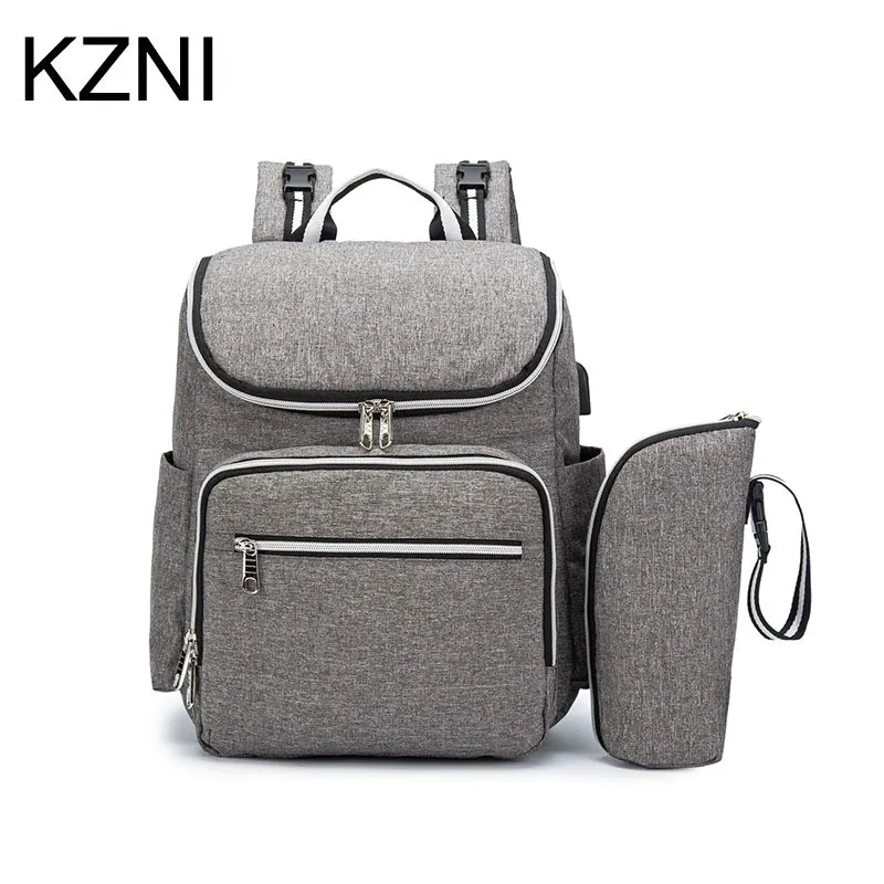 

KZNI Diaper Bag Backpack Multi-Function Waterproof for Girl and Boys Large Capacity Stylish Durable and Insulated