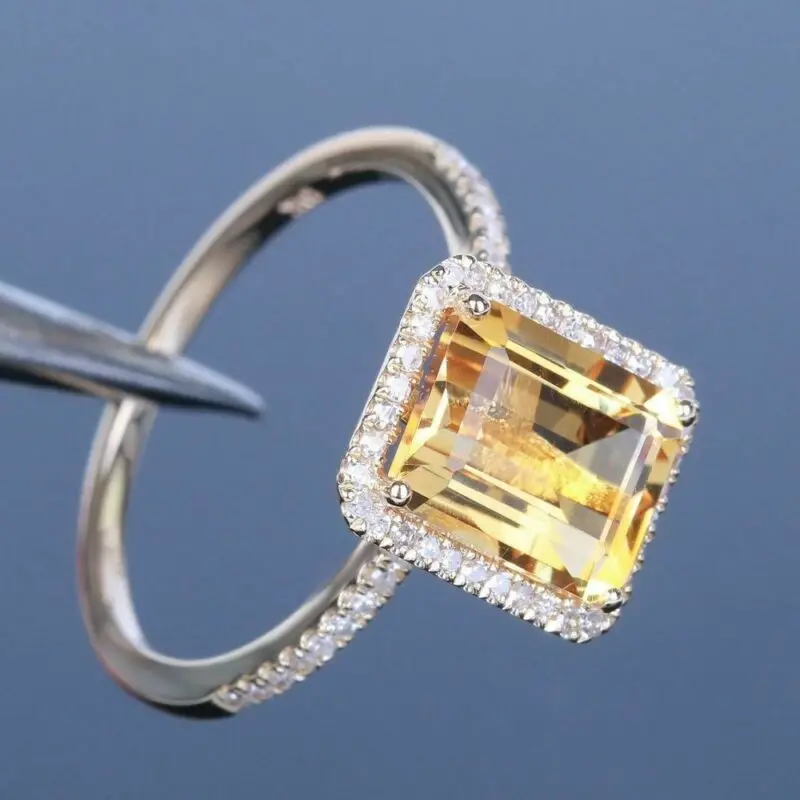 

Великолепное обручальное кольцо с вырезами принцессы, свадебные украшения Sz 6-10, женские обручальные кольца, ювелирные изделия, гламурный п...