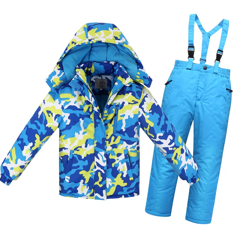 ZOETOPKID/комплект зимней детской одежды для мальчиков до-30 градусов плотная