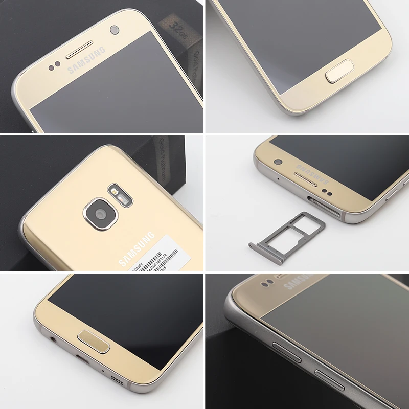 Разблокированные Мобильные телефоны Samsung Galaxy S7 4G LTE G930F G930V 5 1 дюйма 4 Гб ОЗУ 32 ПЗУ NFC