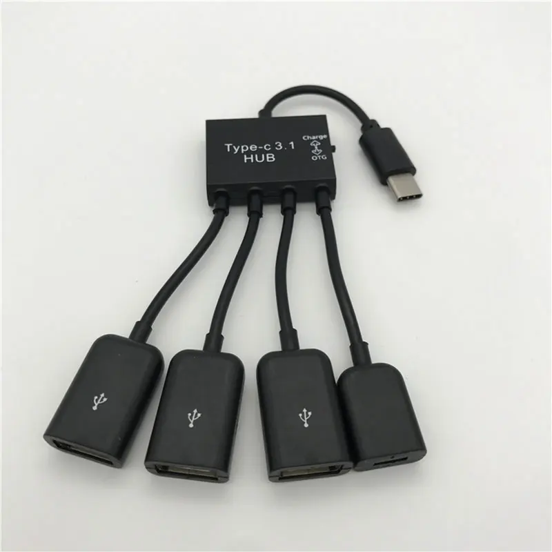 4 в 1 USB 3. 0 Type C на Micro + 3 порта 1|USB-хабы| |
