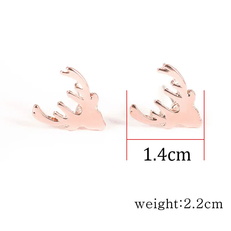 Хит 2018 Золотой штифт с насекомым серьги животное серьга оленем ювелирные изделия