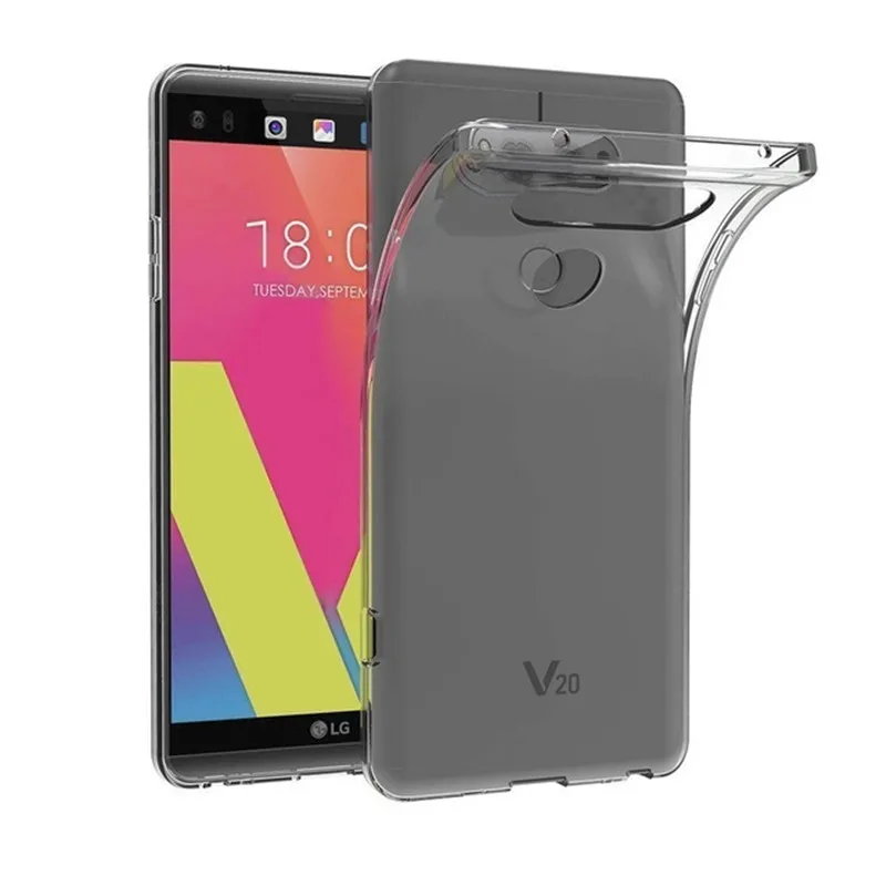 Ультра тонкий прозрачный мягкий силикагель ТПУ чехол силиконовый для LG V10/V20/V20
