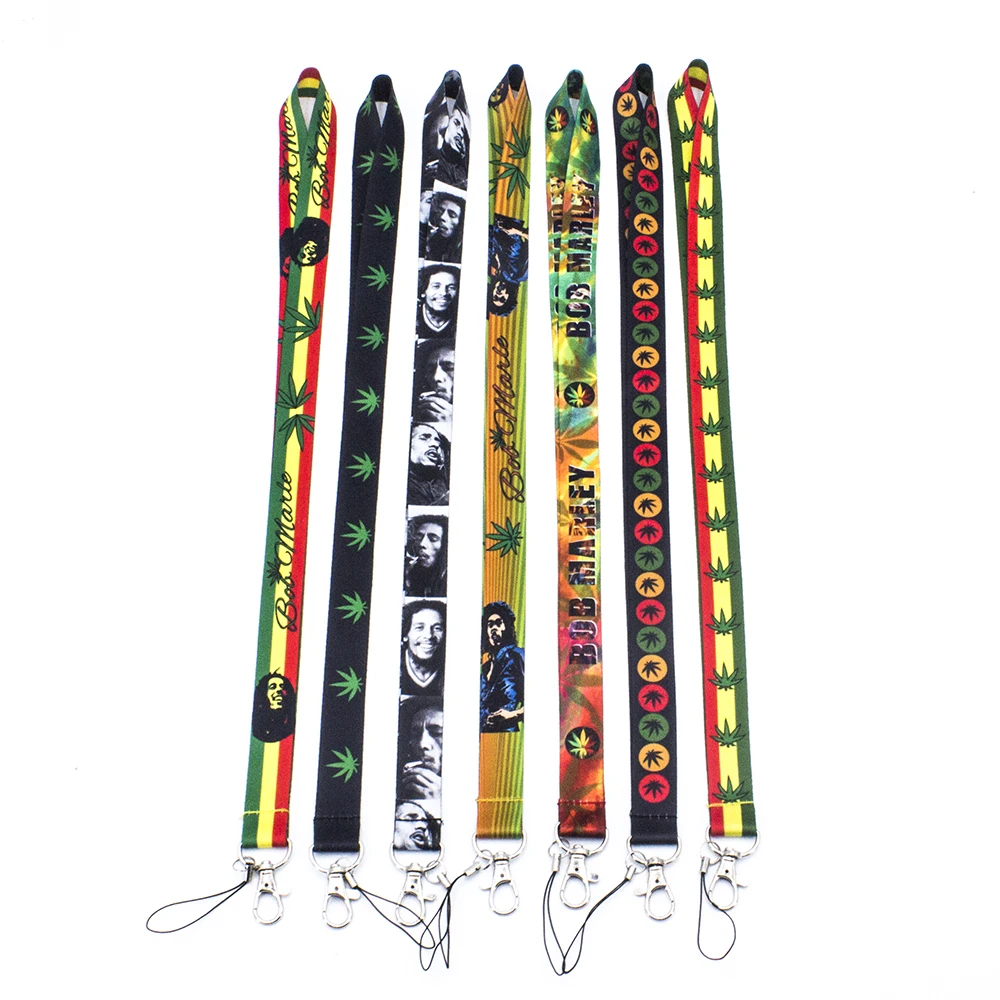 100 шт. регги Боб Марли Премиум талреп держатель значка брелоки ремешки для