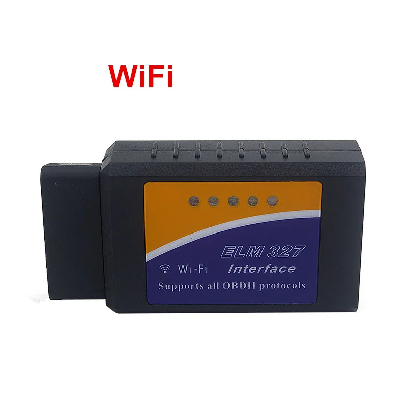 Big Black PIC18F25K8 PIC18F25K80 ELM 327 OBD II wifi считыватель кодов ELM327 V1.5 WI FI 25K80 чип OBD2 диагностический сканер для IOS Android Windows систем - Цвет: Big Black PIC18F25K8