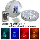 Оптовая продажа с завода, разноцветные светодиодные стеклянные осветительные приборы RGB с перезаряжаемым аккумулятором