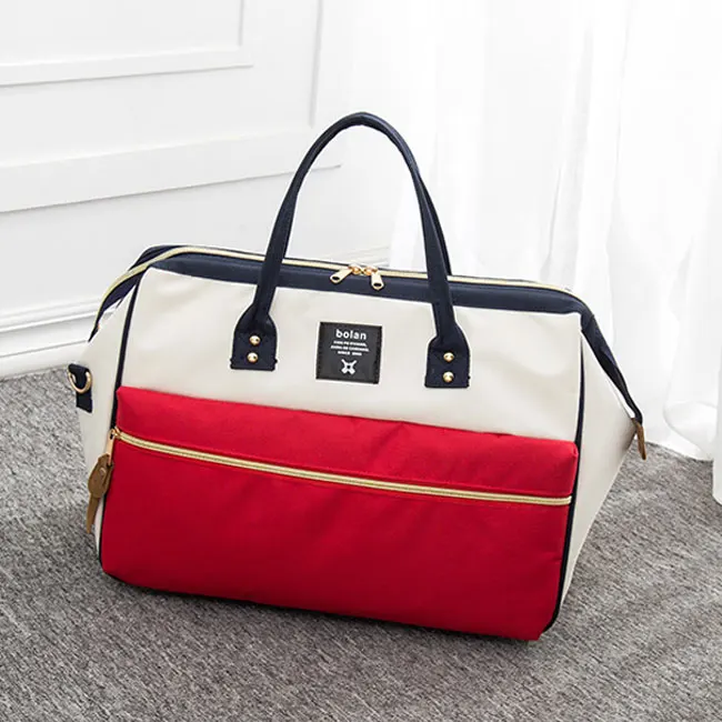 Small Red and White Женская спортивная сумка, спортивные сумки для фитнеса, мужская тренировочная сумка, модная сумка через плечо, спортивные сумки для женщин, Дорожная Спортивная Сумка - Цвет: Small Red and White