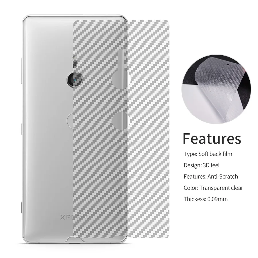 Klovrrd полная защита задней панели Экран протектор для sony Xperia XZ3 XZ2 X XZ Премиум XZ1