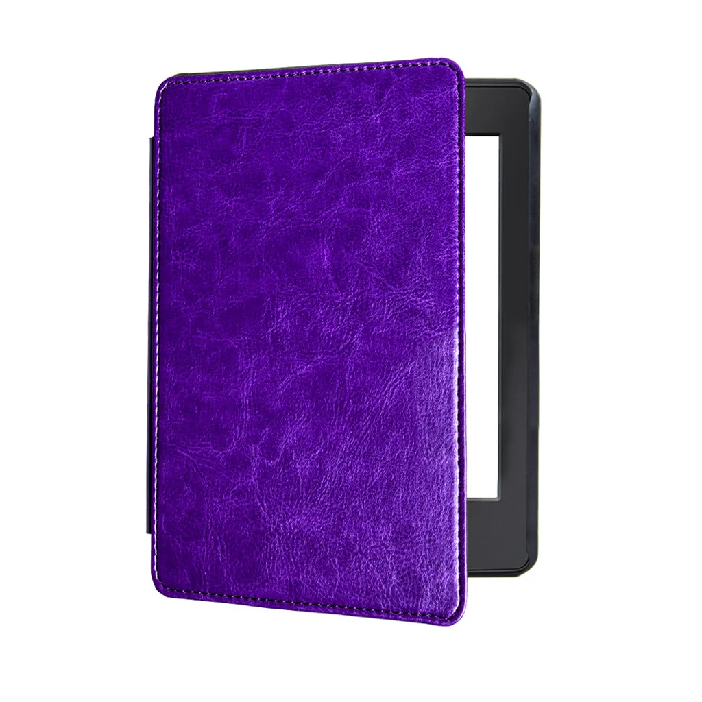 7 Высококачественный тонкий кожаный чехол Smart Cover для Amazon Kindle Paperwhite 4 с магнитной застежкой для сна/пробуждения уникальный светильник - Цвет: 7