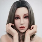 (M06) реалистичный человеческий Трансвестит силиконовая полноголовая с шеей женское лицо кигуруми косплей DMS маска Haena трансвестит