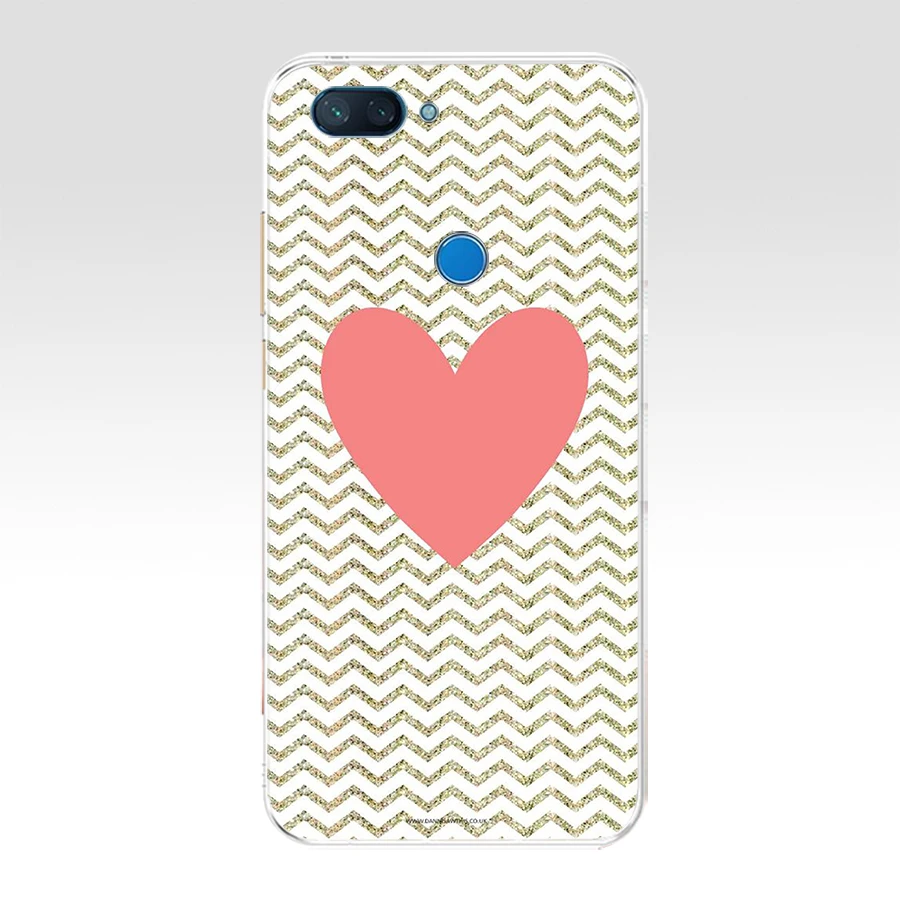 164FG Мягкий силиконовый чехол из ТПУ с принтом сердца для телефона xiaomi redmi mi 8 A1 A2